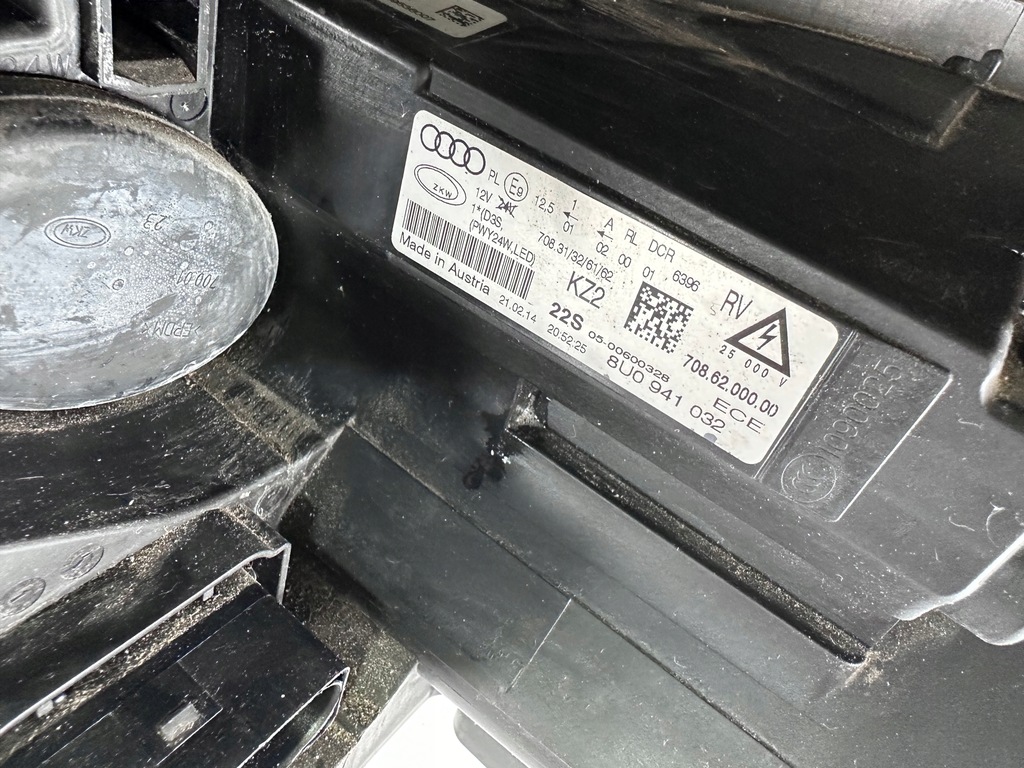 фото №6, Q3 8u лампа ксенон full led права ліва комплект 8u0941032 8u0941031