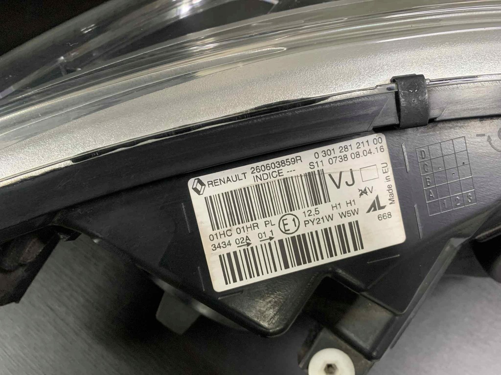 фото №10, Renault captur i 13-19r левая лампа перед линза ory eu !! обычная