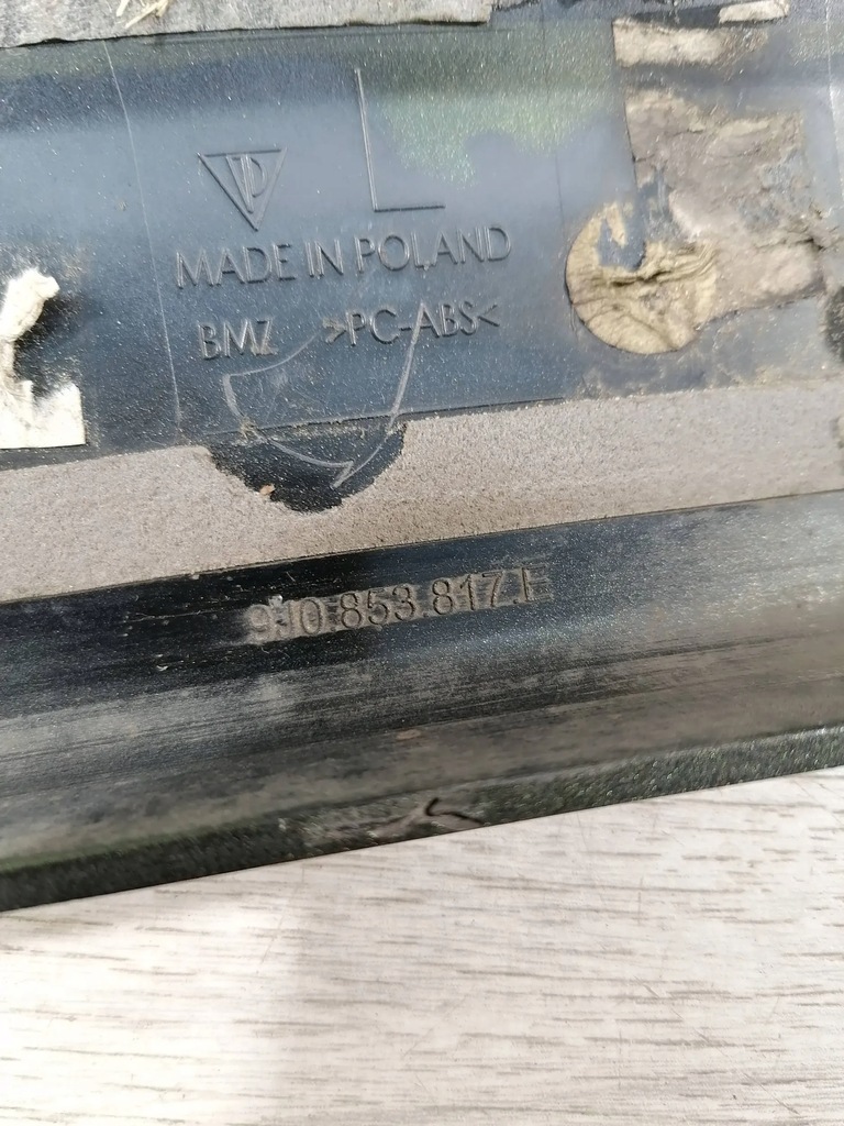 фото №6, Taycan turbo молдинг завершение левый перед 9j0853817e