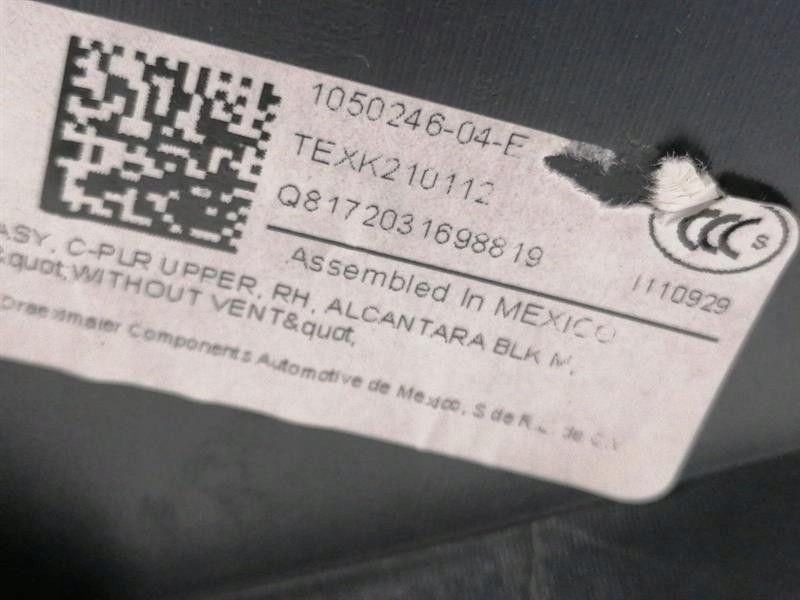 фото №8, Tesla model x правая защита стойка c 1050246-04-e ветровик стойка re c alcant