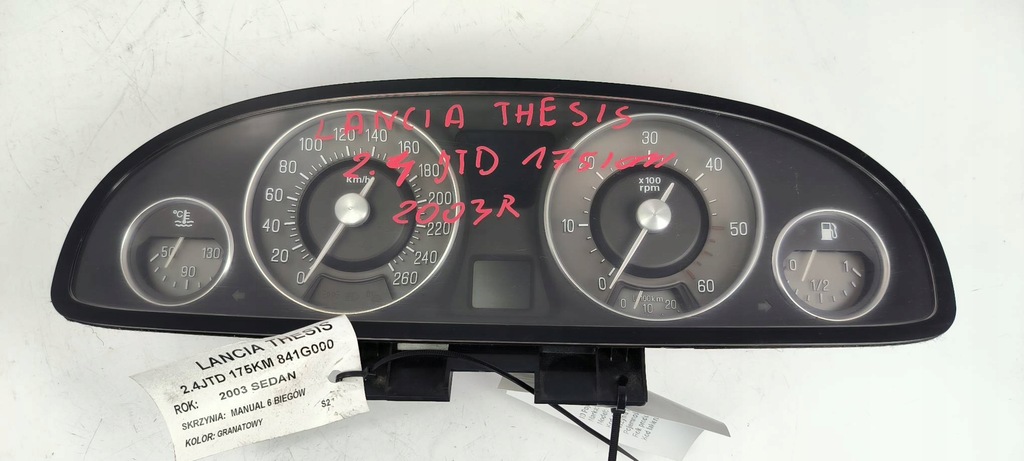 фото №1, Лічильник приладова панель 60682040 lancia thesis