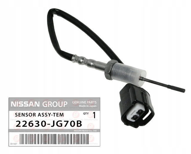 фото №1, Датчик температури вихлопних газів |qashqai x-trail 2.0 dci| оригінал made in japan