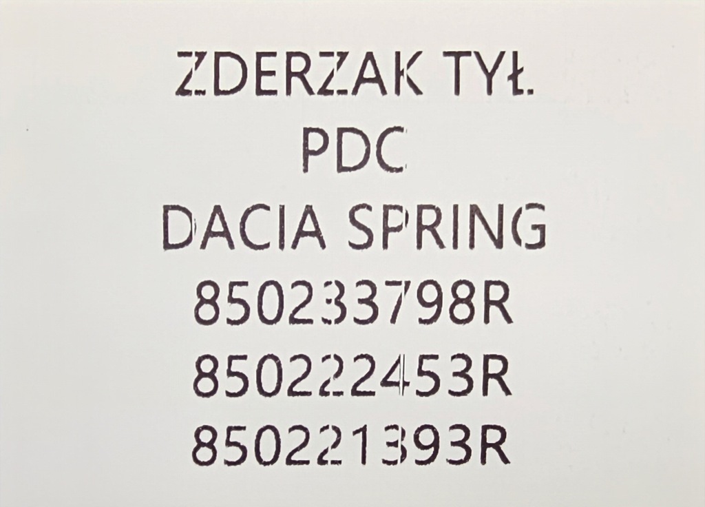 фото №10, Новий оригінальний бампер задня dacia spring 2021- 850222453r 3x pdc