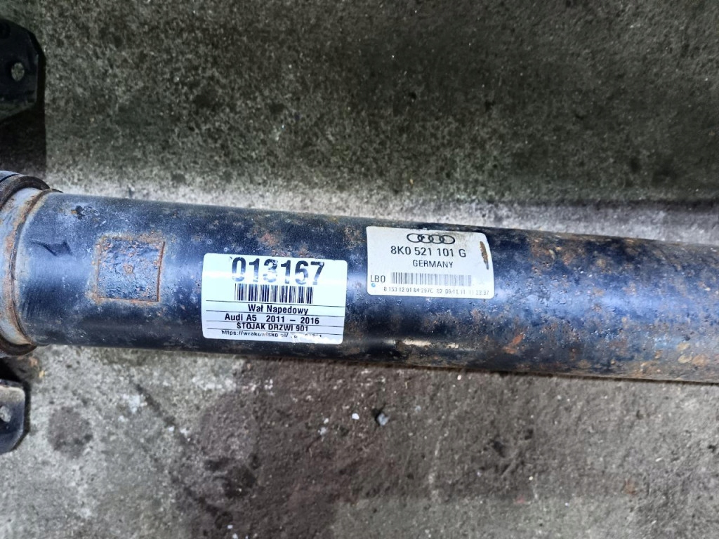 фото №6, Wał привідний kompletny audi a5 a4 b8 8k0521101g