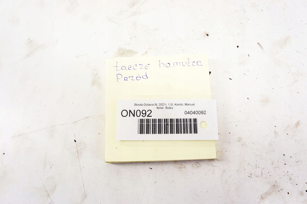 фото №9, On092+ skoda octavia iv 1.0i гальмівні диски перед комплект