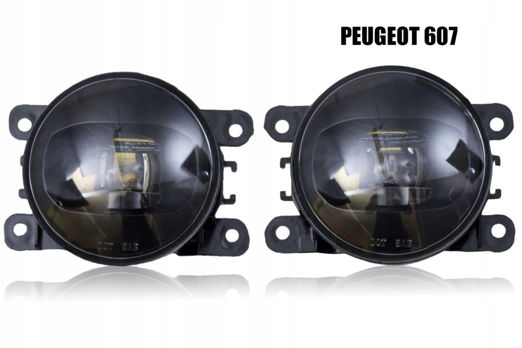 Купить Peugeot 607 2004+ фонари противотуманные передние led комплект 09270157