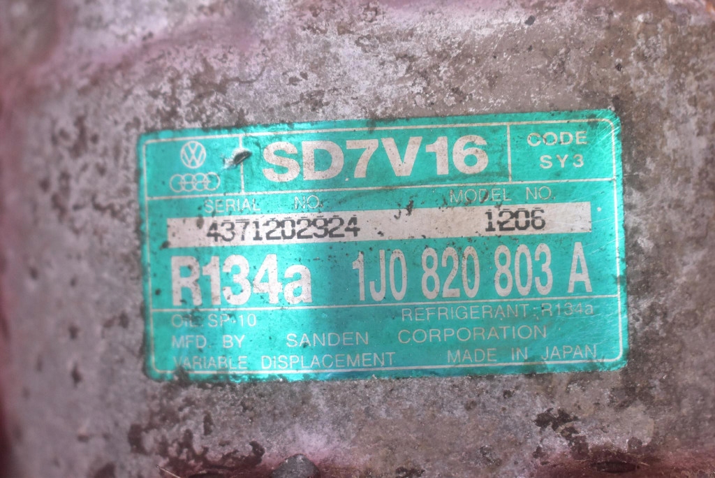 фото №7, Компрессор насос кондиционера 1j0820803a skoda octavia 1 i 1.6 8v 101 km