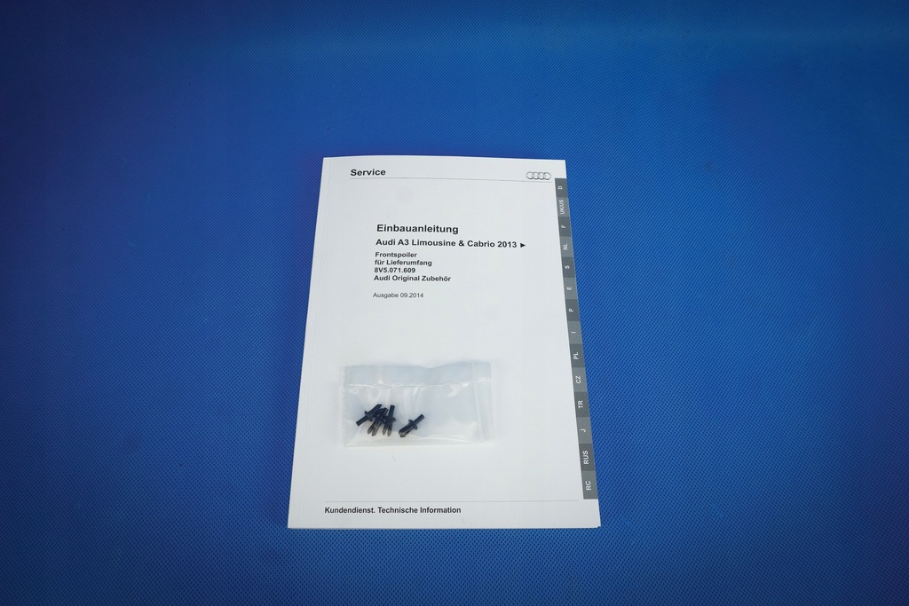 фото №12, Спойлери бампера перед audi a3 8v sedan ori