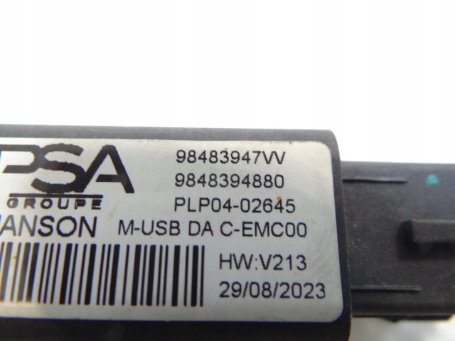 фото №6, Citroen c4 iii e-c4 port разъём usb 98483947vv