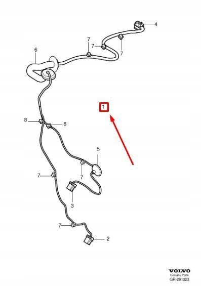 фото №9, Крючок трубопровод багажника volvo s40 mk2 оригинальный 30737653
