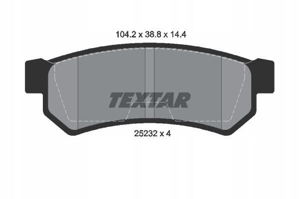 фото №2, Тормозные колодки тормозные textar 2523201