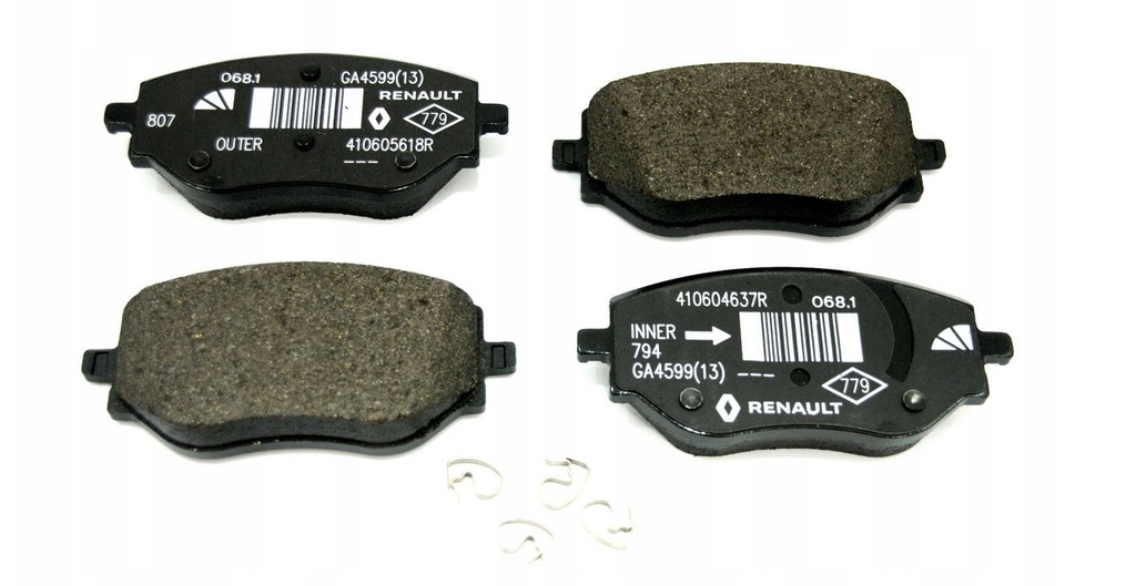 фото №2, Гальмівні колодки перед clio v micra v оригінал renault