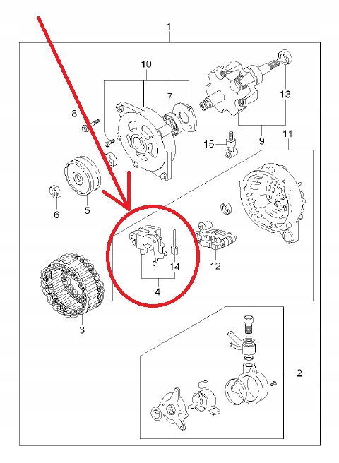фото №5, Регулятор напруги kia carnival, pregio