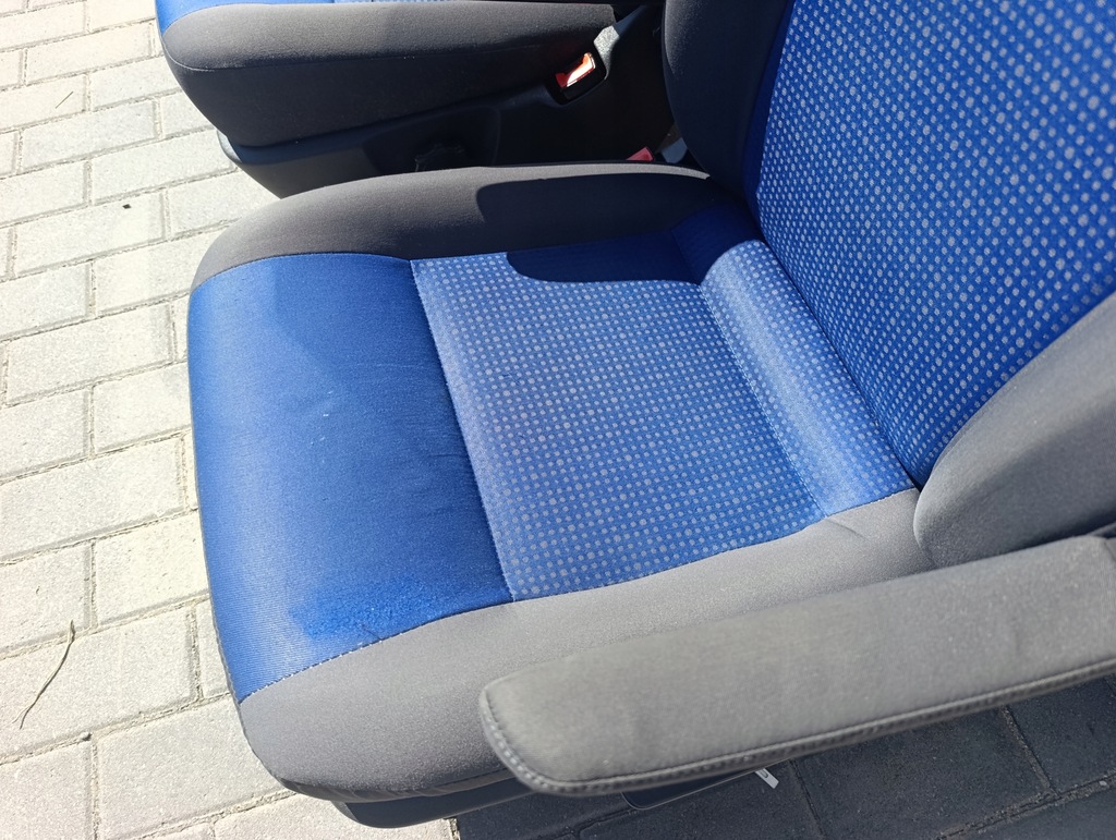 фото №7, Vw t5 t6 комплект сидінь передніх пасажир водій перед niebieskie