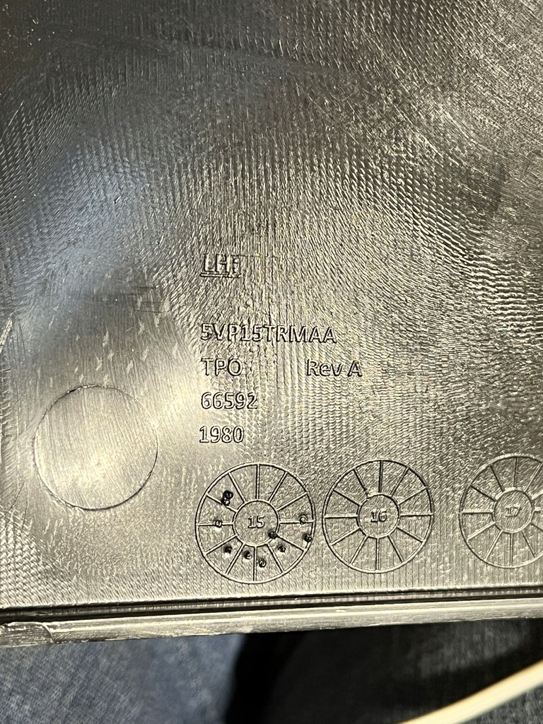 фото №5, 20 jeep grand cherokee wk2 захист обшивка накладка стійка 5vp15trmaa