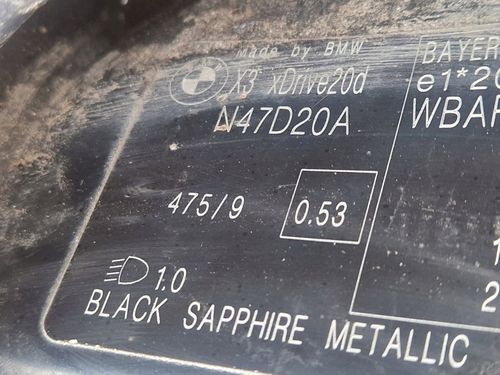 фото №11, Бампер задний bmw x3 e83 m набор black sapphire