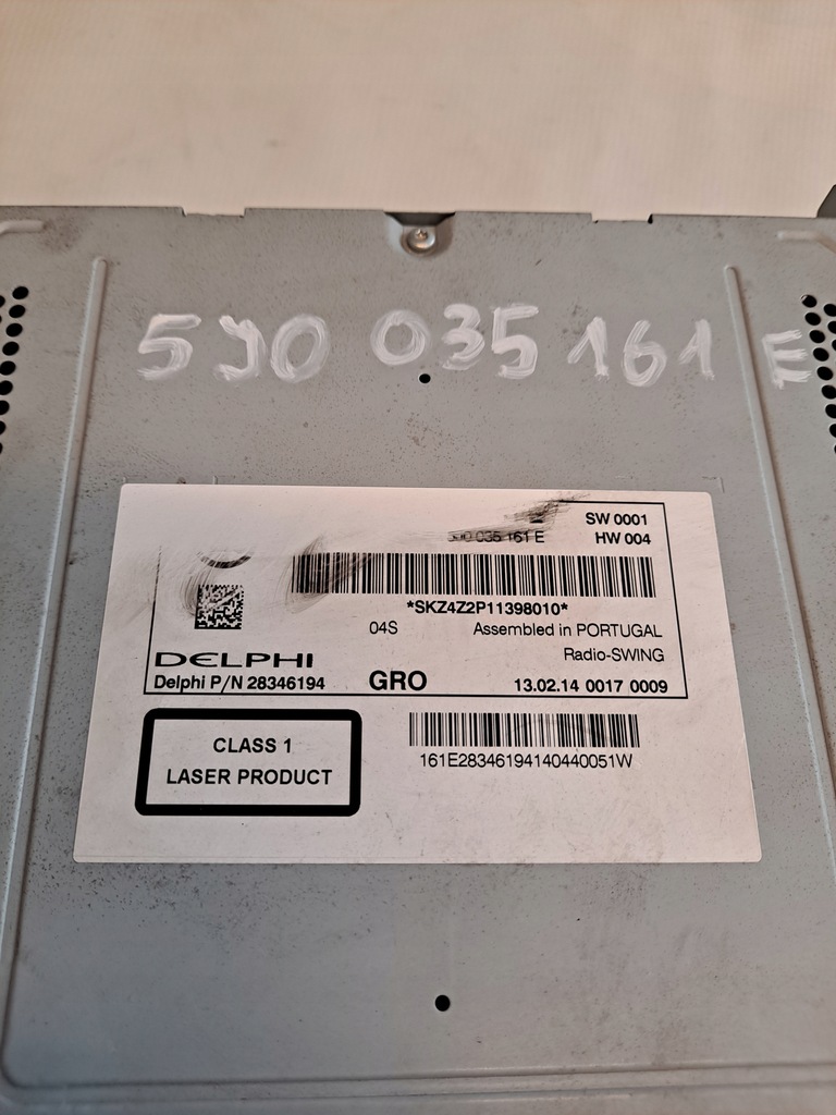 фото №9, Радіо fabyczne skoda rapid 5j0035161e