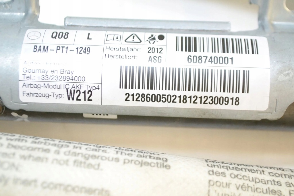 фото №5, Mercedes-benz e a207 2012 ліва сторона шторка безпеки подушка безпеки