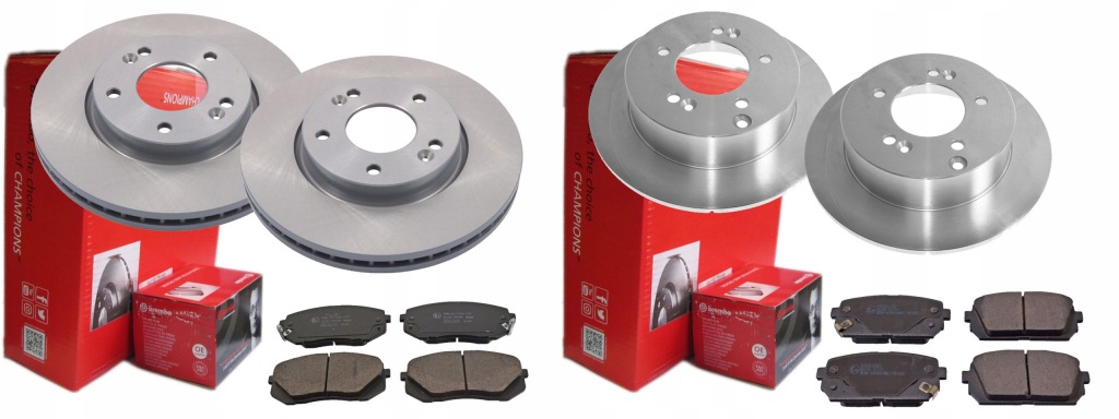 фото №1, Гальмівні диски гальмівні колодки p+t brembo kia carens iii 280mm