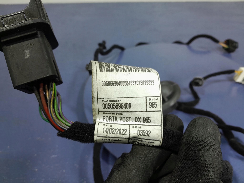 фото №5, Alfa romeo tonale жгут электропроводка дверь задняя задняя правая 00505696400