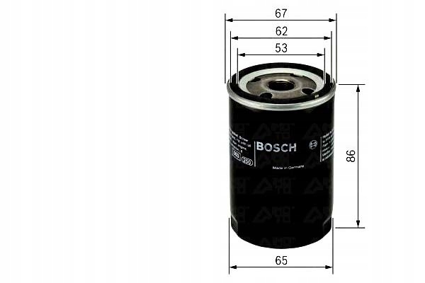 Купить Фильтр масла bosch 152089x70a 15208y9701 ph2821a oc