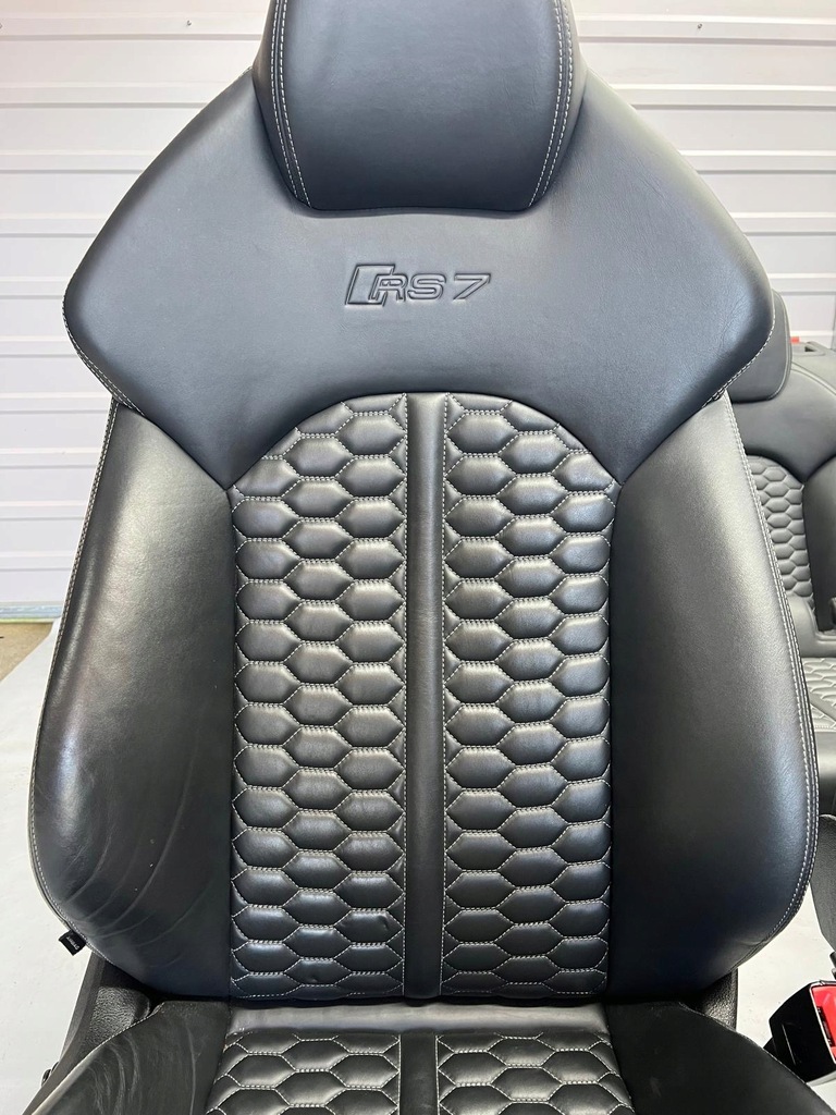 фото №12, Сиденья с подогревом заднее сиденье комплект audi rs7 c7 4g czarna кожа! idealne