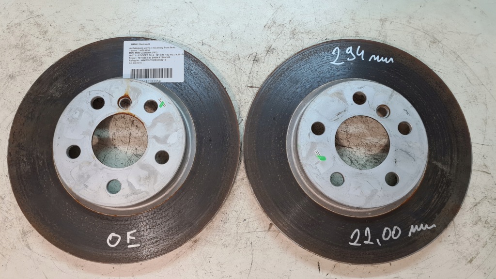 Купить Тормозные диски 294mm bmw x1 x2 f39 f48 f45 f46 mini f55 56