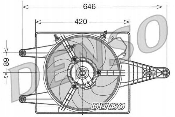 фото №1, Denso вентилятор радіатора alfa romeo 156 1.6 16v