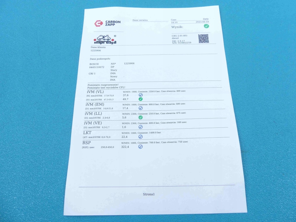 фото №3, Test форсунка mercedes w203 0445110072 2.2 cdi