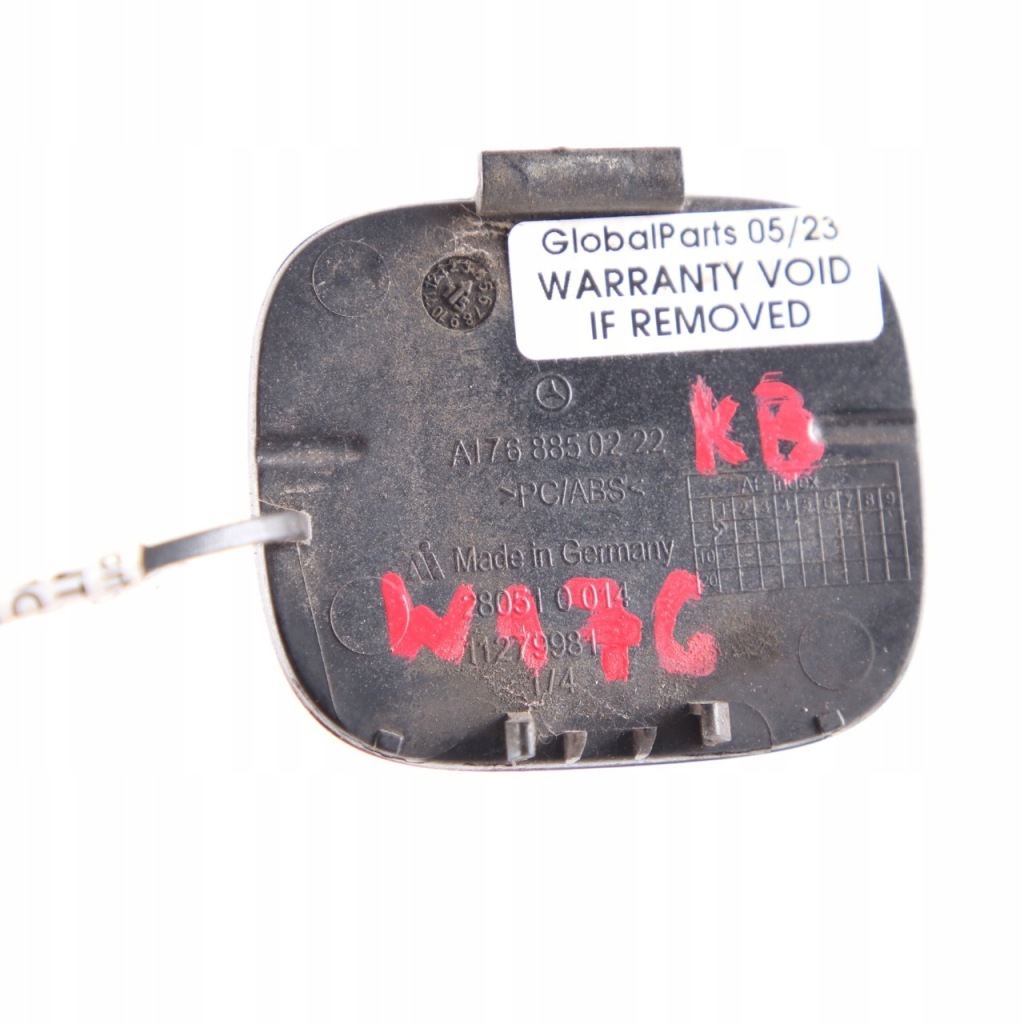 Mercedes w176 заглушка вушко буксирувальний бампера задній czarna a1768850222 Доставка