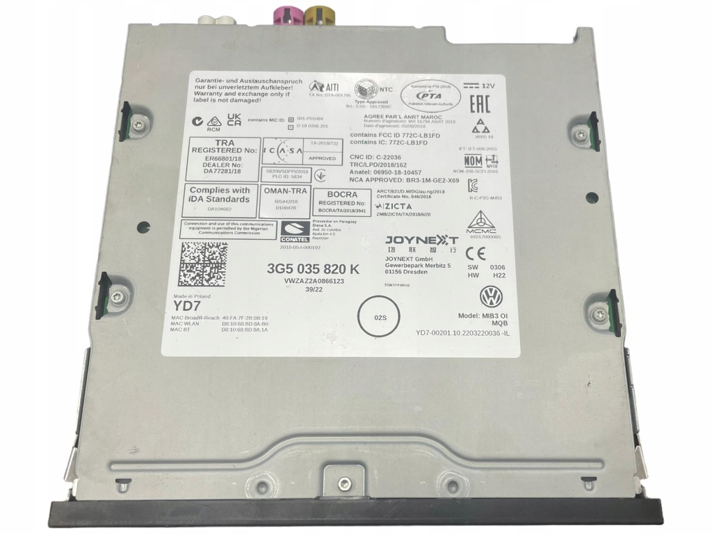 фото №2, Vw t-cross радиопроигрыватель cd dvd gps 3g5035820k