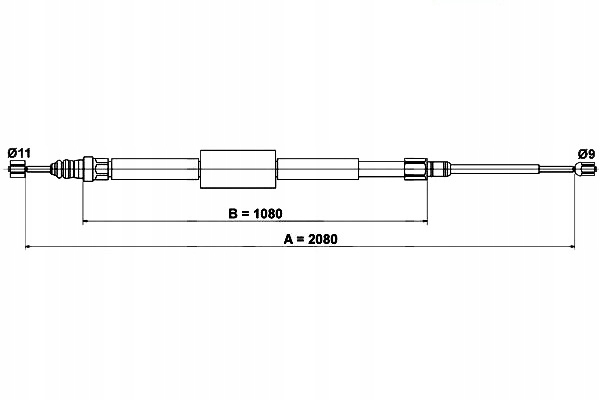 фото №2, Трос гальма ручного renault megane ii scenic ii