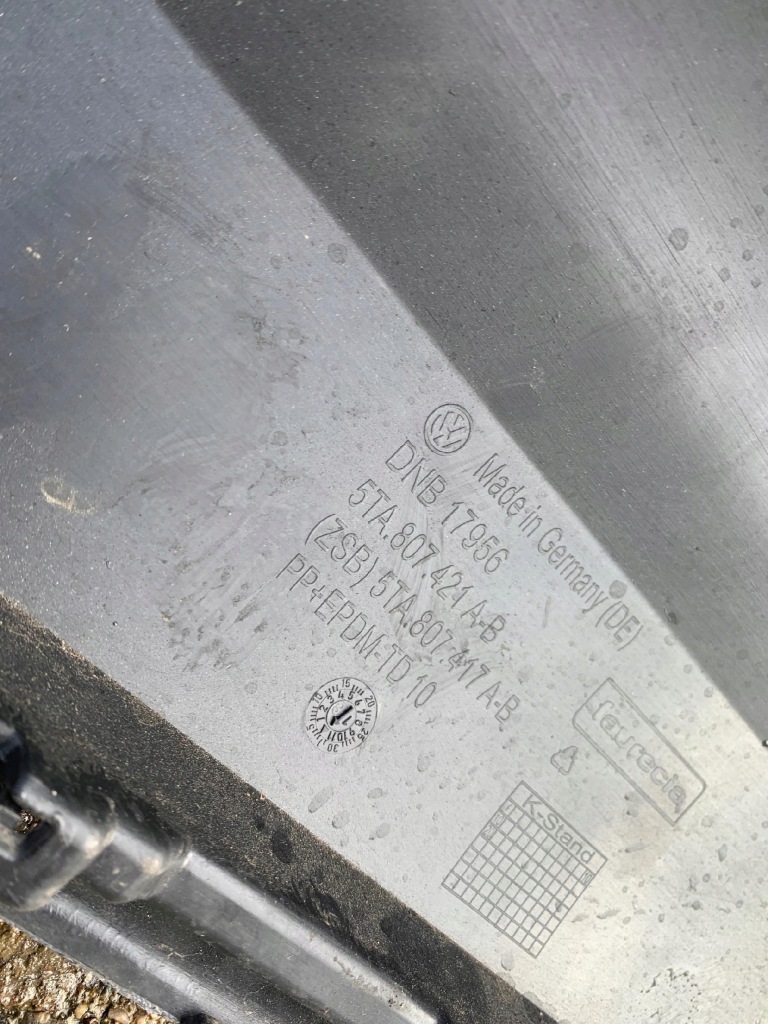 фото №6, Vw touran 5ta 2015- бампер задня задній