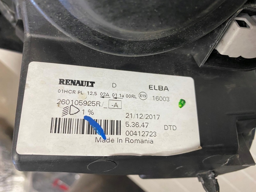 фото №13, Лампа правая передняя dacia sandero logan ii 2 lift правый перед