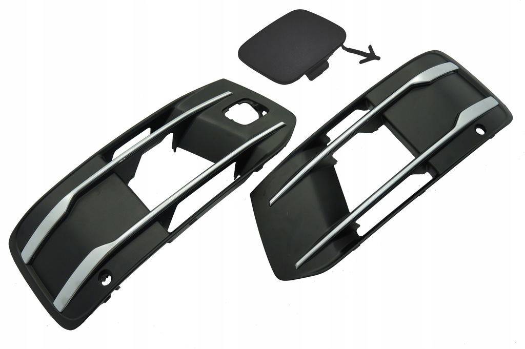 фото №1, Решётка бампера l r audi q7 4m0 pdc левая правая 15-19 накладка заглушка фаркоп