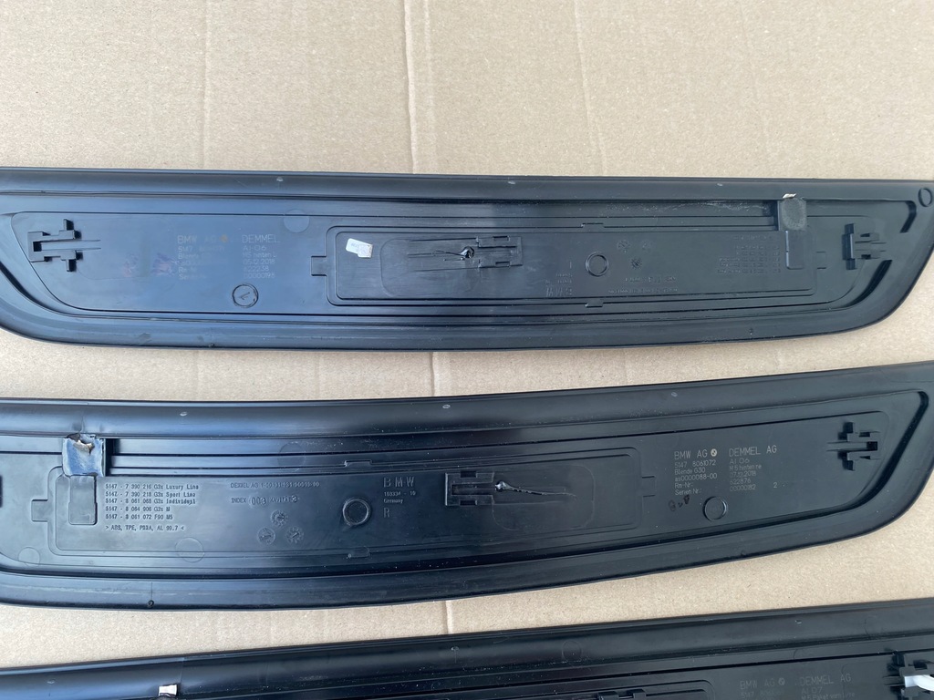 фото №8, Молдинг защита dekor порог m5 f90 cs m-power комплект накладки пороговые