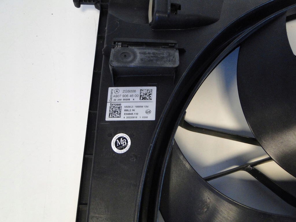 фото №7, Mercedes вентилятор вентилятор радиатора sprinter a9079064600 910 907 600w