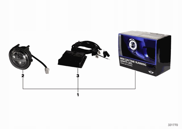 Фара led tfl рух dziennej mini r55 r56 r60 r61 Зі Шроту