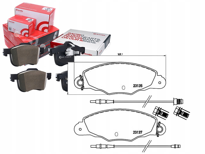 Купить Тормозные колодки тормозные citroen xm 97-00 перед brembo