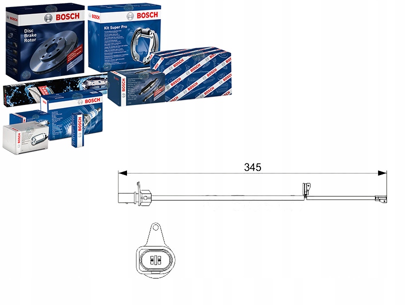 фото №1, Датчик зносу гальмівних колодок гальмівних bosch