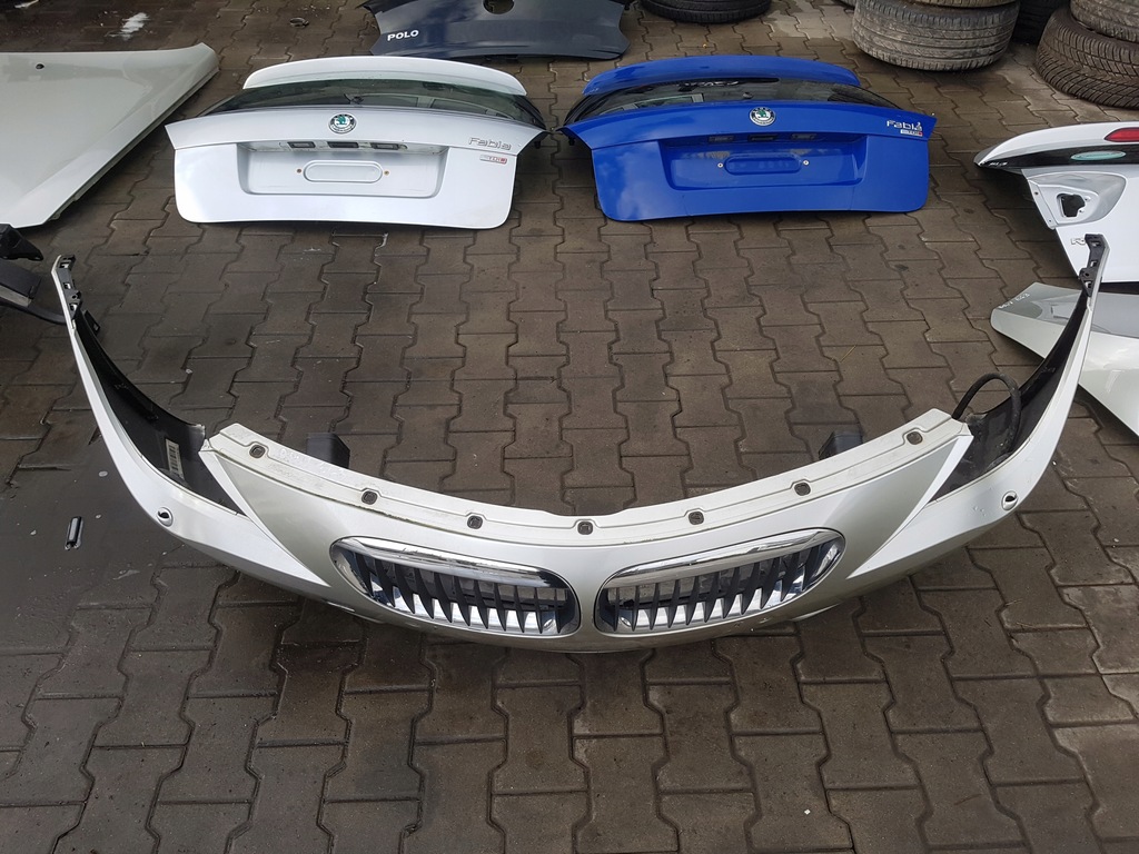 фото №7, Bmw 6 e63 e64 03-05r бампер перед pdc омыватель