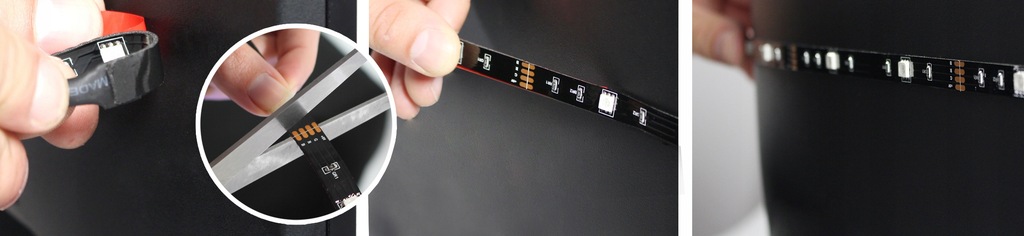 фото №9, Ремінь стрічка led rgb na port usb освітлення do салону автомобіля автомобіля 5m