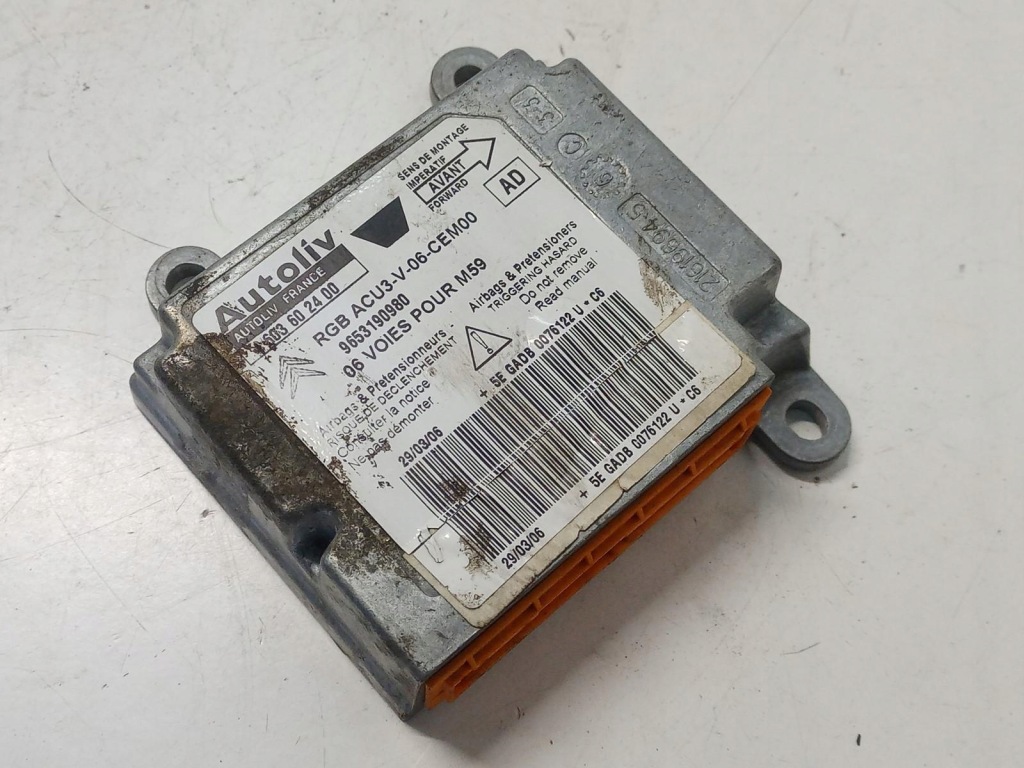 Купити Модуль датчик подушка безпеки citroen berlingo 1 рестайлінг  9653190980