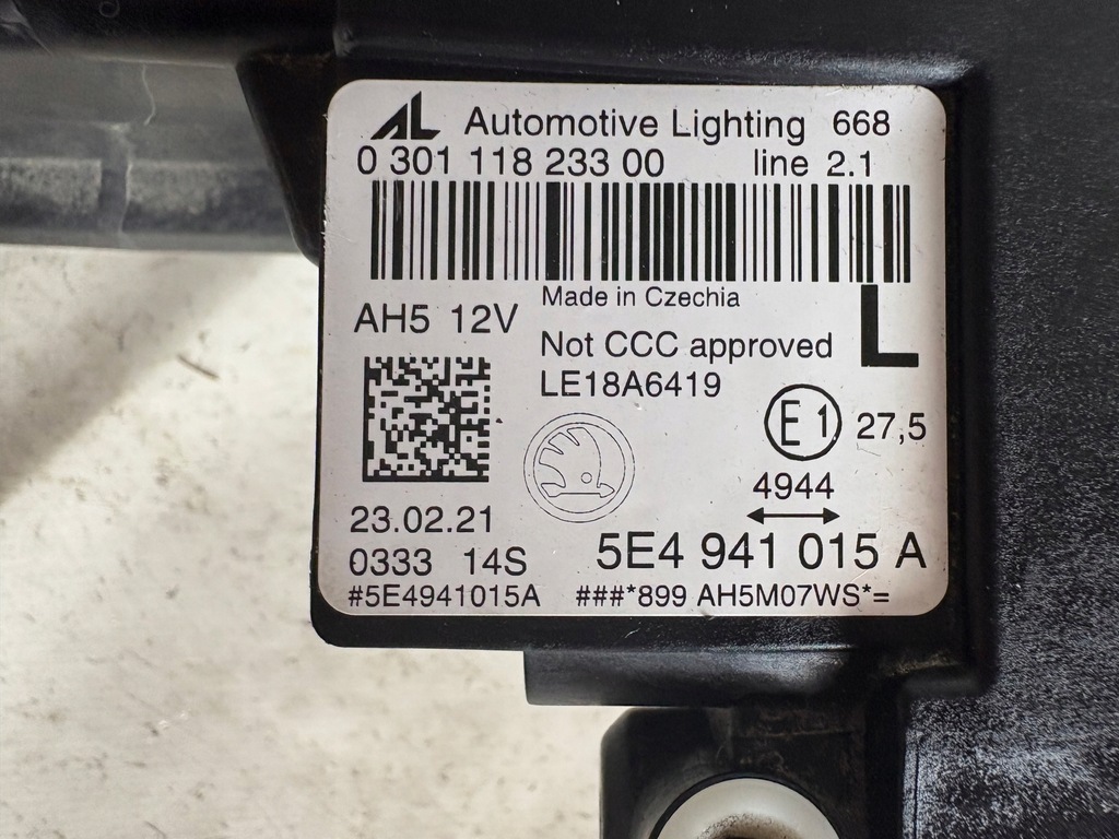 фото №16, Skoda octavia 4 5e4941015a лампа ліва full led cristal led