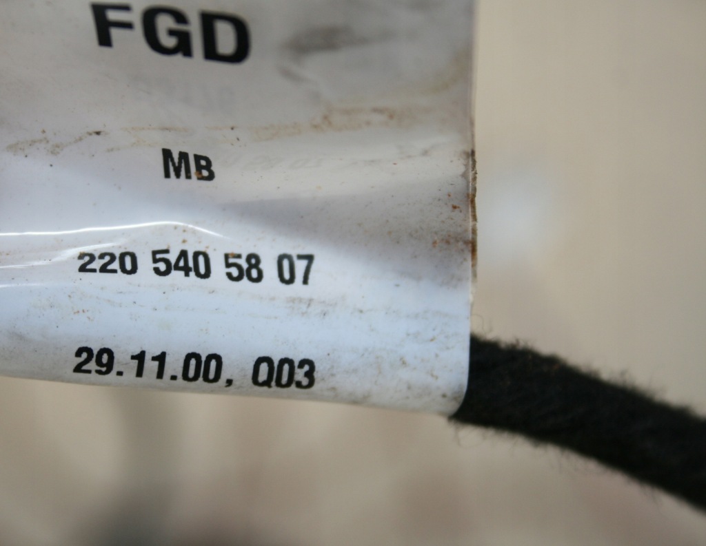 фото №10, Mercedes w220 модуль задний сиденье жгут электрическая