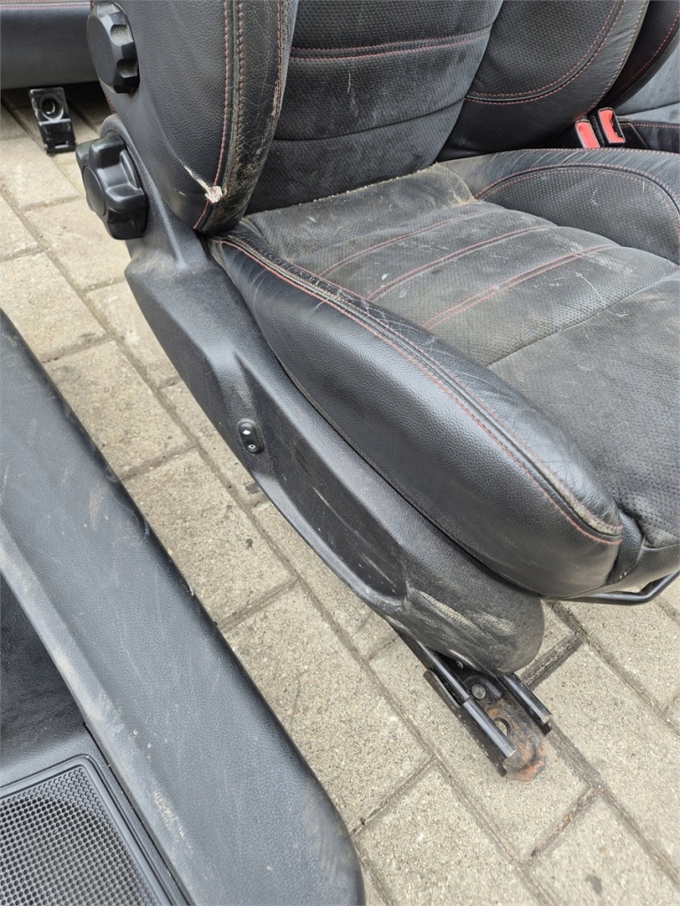 фото №7, Ford mondeo mk4 fl st сиденья заднее сиденье кожа alcantara комплект czerwona нитка