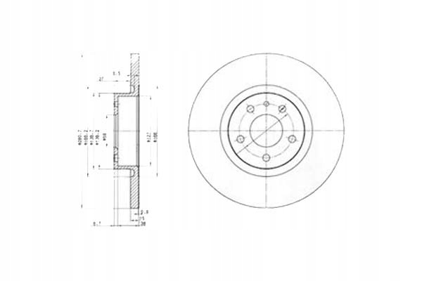 фото №1, Delphi гальмівні диски гальмівні 2szt alfa romeo 147 156 1.