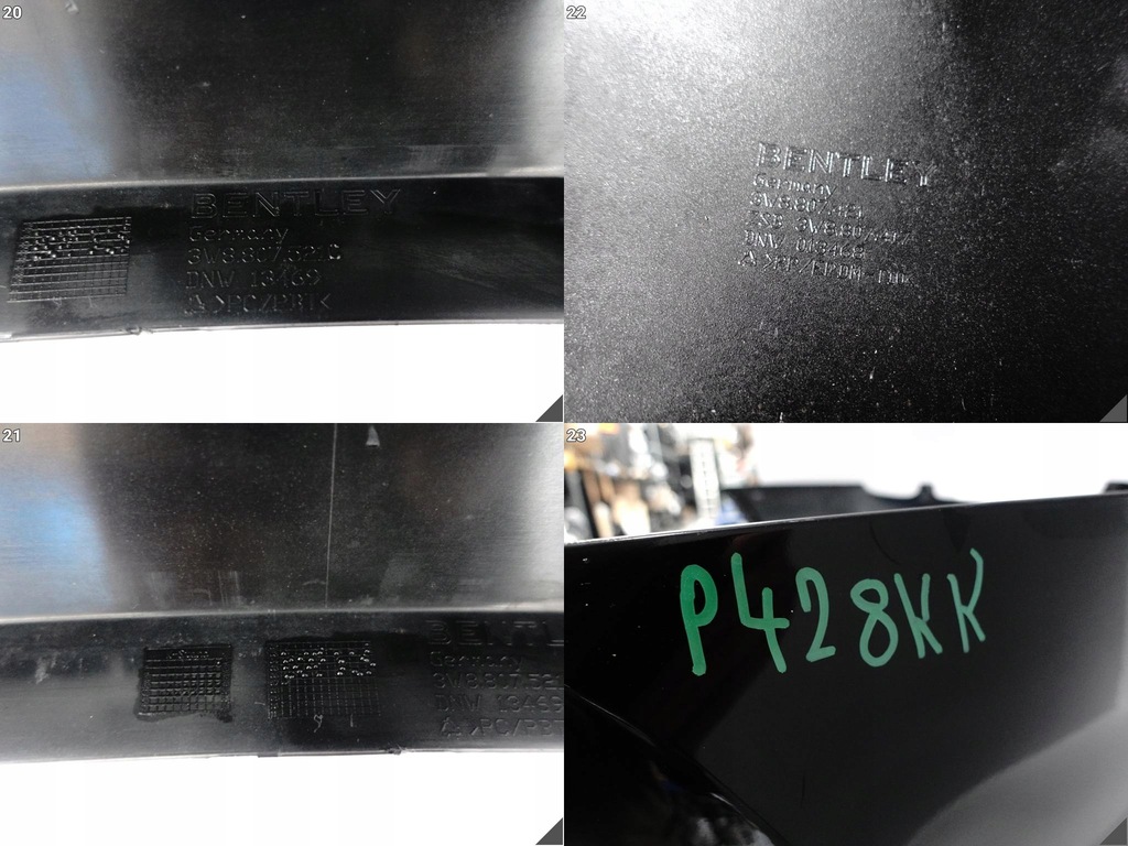 фото №15, Bentley continental 3w8 gtc / gt 04-10 бампер задняя + спойлер неклеенный