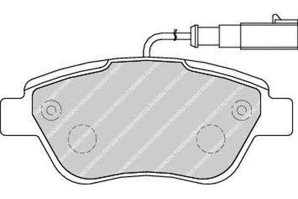 фото №1, Ferodo тормозные колодки тормозные alfa romeo mito 1.4 955