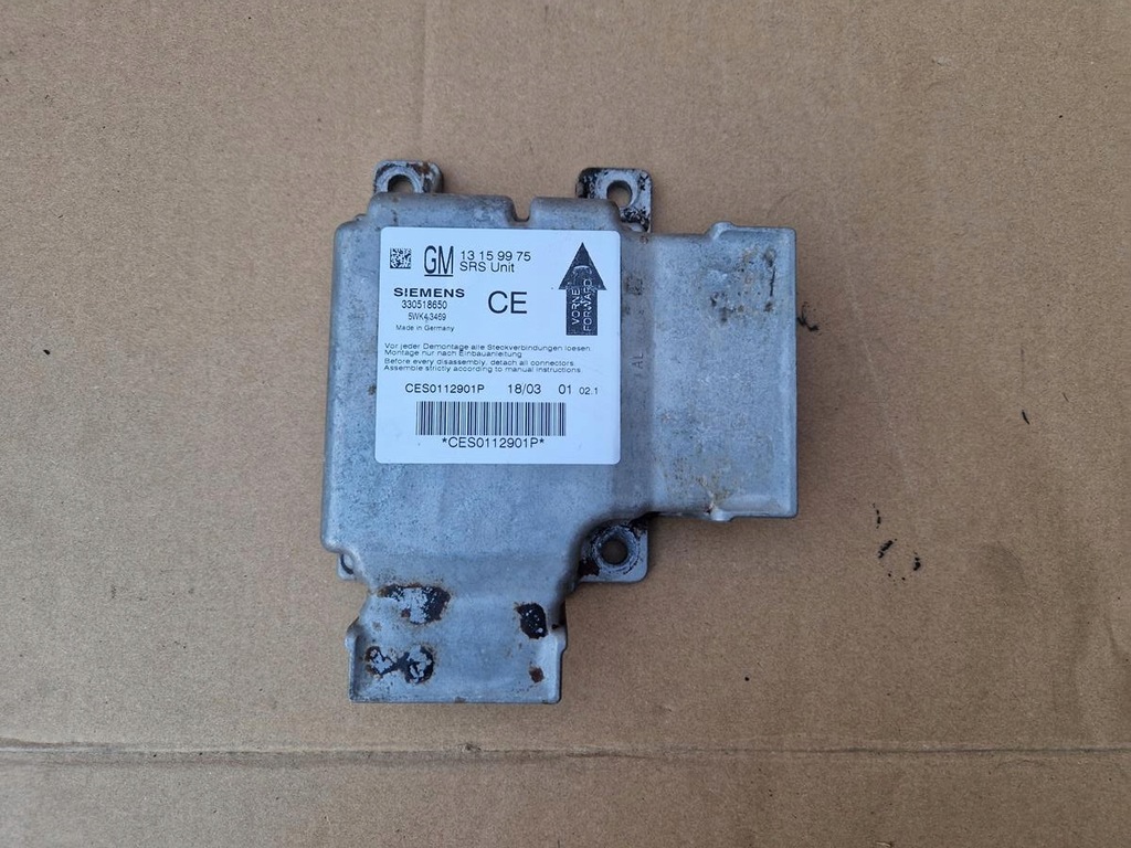 фото №1, Модуль датчик подушка безопасности opel vectra c gts signum 1.8